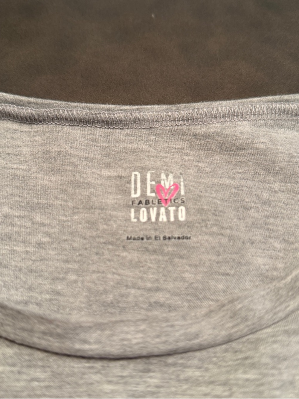 Fabletics Demi Lavato Gray Sloan Tee XXL Long Sleeve Shirt - Picture 4 of 11